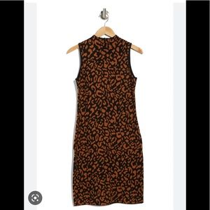 Tahari leopard dress